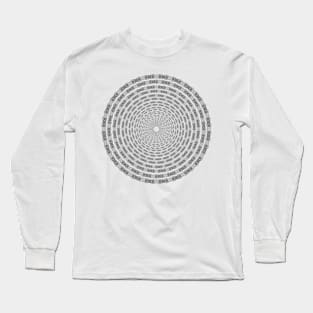 Bike Chain Mandala Long Sleeve T-Shirt